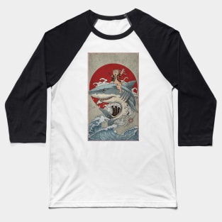 Cat in shark Baseball T-Shirt